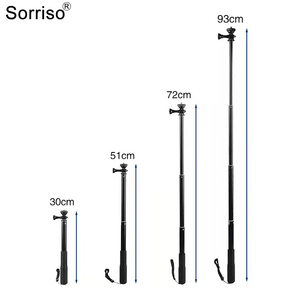 <span class=keywords><strong>Palo</strong></span> <span class=keywords><strong>Selfie</strong></span> Monopie Extensible de Aluminio SORRISO para Cámara de Acción GoPro, Insta360 Hero, DJI Osmo, Estabilizador para Transmisión en Vivo - Product Image 2
