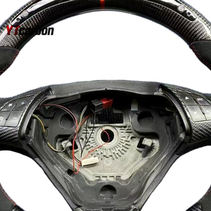 Volant de course personnalisé en fibre de carbone véritable YTcarbon pour Abarth <span class=keywords><strong>Punto</strong></span> 199 <span class=keywords><strong>Evo</strong></span> Bravo Linea Qubo, accessoires intérieurs de voiture - Product Image 2