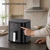 Penggorengan Udara Listrik 7L 1500W dengan Logo Kustom, Tanpa Minyak, Dilengkapi Layar Digital untuk Rumah Tangga dan Dapur Hotel
