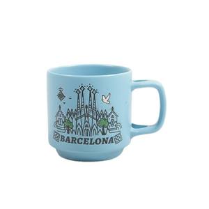 Tasse en céramique personnalisée peinte à la main, design créatif et tendance, compatible lave-vaisselle et micro-ondes, pour bureau, eau, lait, café - Product Image 5