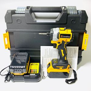 Nouveau tournevis à chocs sans fil jaune haute puissance 300 N.m, tournevis à couple élevé sans balais avec chargeur de batterie d'origine - Product Image 3