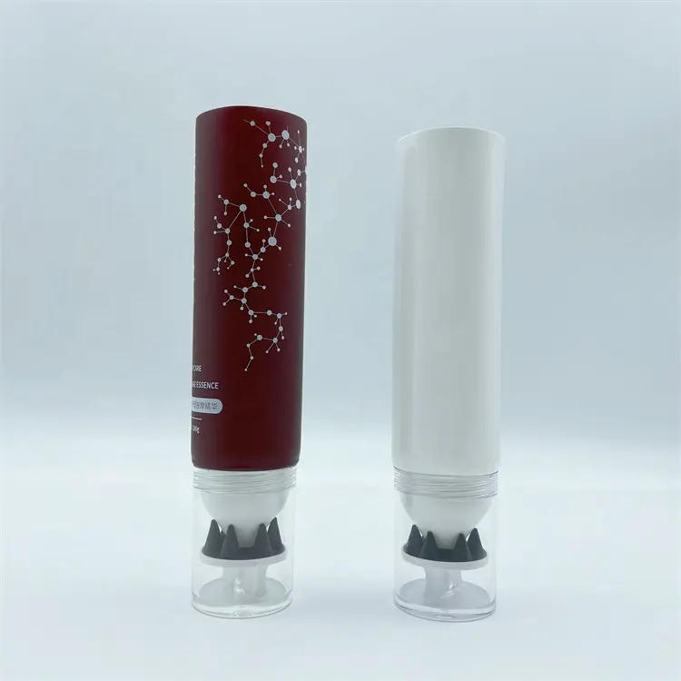 Yeni varış OEM100ml uzun meme kafa derisi bakımı kozmetik plastik tüp ambalaj yumuşak silikon masaj aplikatör