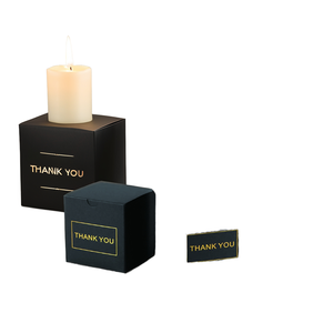 Wholesale Custom 2mm <b>Thick</b> <b>Cardboard</b> Candle Boxes Sponge Lining Foil UV Printing Logo Embossing Paper Packaging Including Lid - Product Image 1