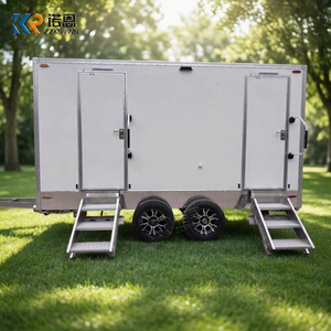 Remorque de toilettes mobiles portables pour zones de conflit, zones dangereuses extérieures, remorque de toilettes portables - Product Image 6