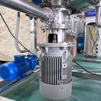 Équipement de production cosmétique professionnel Mayonaise crème pour le corps faisant la machine soulever la machine de mélangeur homogène sous vide