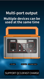500W 백업 리튬 배터리 휴대용 발전소 순수 사인파 AC 콘센트 태양 발전기 야외 캠핑 여행 사냥 - Product Image 5