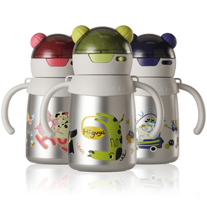 Cute Cartoon kids Stainless Steel Insulated Tumbler leakproof baby Water <b>Bottle</b> For Children Back To School Use - Product Image 1
