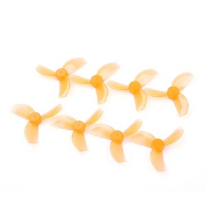 Hélices Gemfan C3678 de 35 mm y 1.4 Pulgadas, 3 Aspas, PC Gris/Naranja para Drones FPV Tinywhoop/Cinewhoop (2 CW+2 CCW) - 2 Pares - Product Image 5