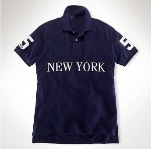 <span class=keywords><strong>Polo</strong></span> pour <span class=keywords><strong>homme</strong></span> <span class=keywords><strong>Lauren</strong></span>, marque urbaine décontractée, 100% Coton, brodé, motif uni, en tissu tricoté respirant, Chicago City <span class=keywords><strong>Polo</strong></span> - Product Image 4