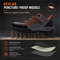 Chaussures de sécurité avec embout en acier, bottes de travail pour la construction, chaussures de sécurité 10KV, anti-écrasement, anti-perforation, confortables, pour hommes