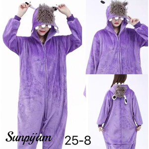 Pigiama in Flanella Stile Cartone Animato Viola Suzhen per Uomo e Donna, Modello Ispessito per Adulti 25-8 Cina - Product Image 1