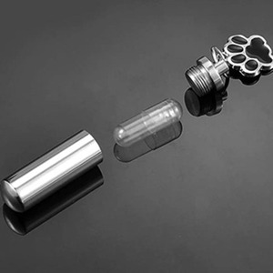 Paslanmaz Çelik Hava Geçirmez Evcil Hayvan Anıt Tabutları Urn Anahtarlık Kedi Külleri Hatıra Kremasyon Takısı Kişiselleştirilmiş Evcil Hayvan Urn Kolye - Product Image 3