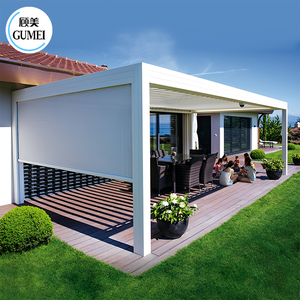 Pergola bioclimatique en aluminium au design moderne, imperméable, gazebo extérieur - Product Image 4