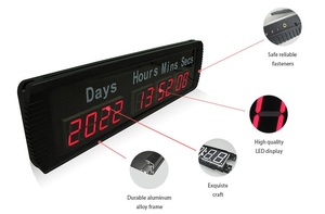 YIZHI 1,8 pulgadas <span class=keywords><strong>Digital</strong></span> fácil de operar 9999 días temporizador de Cuenta regresiva con días horas minutos segundos pantalla interior <span class=keywords><strong>LED</strong></span> reloj de conteo - Product Image 4