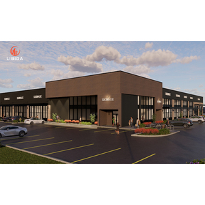 プレハブ鋼最高の金属建築メーカープレハブ住宅鉄骨フレームショップ建物鉄骨構造倉庫 - Product Image 4