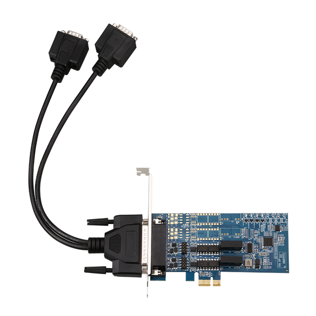 Industrial Grade PCIe 1x 2port RS422 RS485 Expansion Card with Photoelectric Isolation Multifunctional Convertor