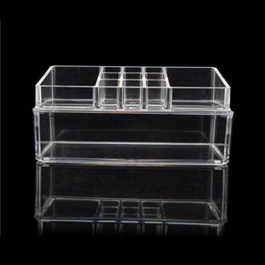 high quality transparent acrylic cosmetic organizer storage box lipstick display box showing box