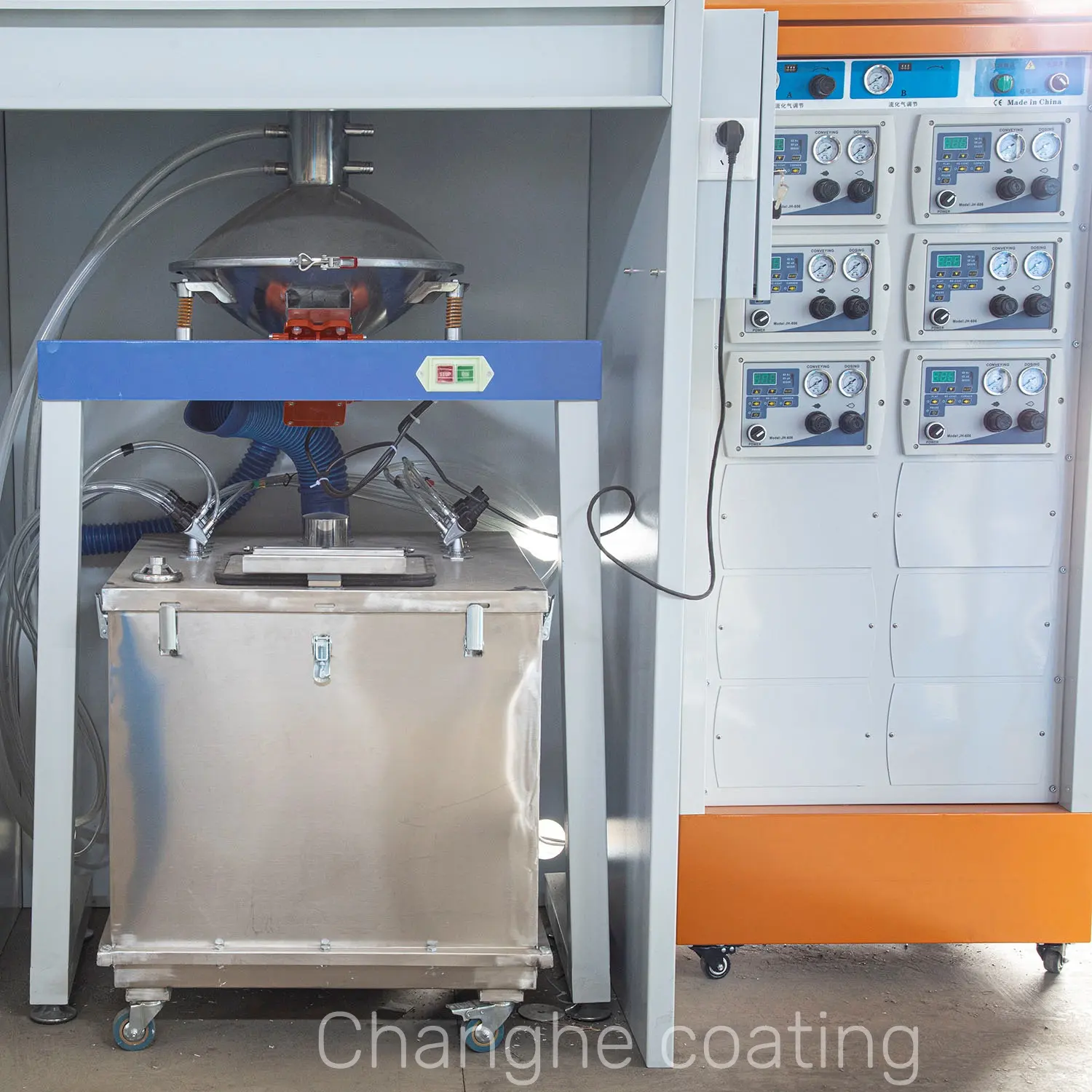 High Productivity Small Automatic Powder Coating Line for Aluminum Bars Complete Powder Coating System Spray Painting Line Chain