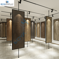 Boya Display IDR020, présentoir rotatif double face personnalisé pour parquet, stratifié et LVT, certification ISO9001