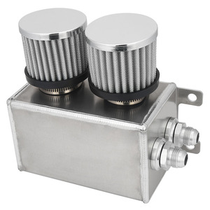 ถังดักน้ำมันอลูมิเนียม10AN พร้อมตัวกรองช่องระบายความร้อน2พอร์ตดีไซน์แบบใหม่ - Product Image 6