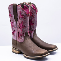 Bottes de cowboy tendance en cuir véritable pour femme, à semelle Goodyear, bout carré, style désert, bottines plates western, chaussures de travail
