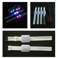 Gelang Silikon LED Baru dengan Remote Control, 15 Warna LED, Logo Custom, Tali Jam Tangan, Aksesoris Keren, Lampu Flash di Pergelangan Tangan