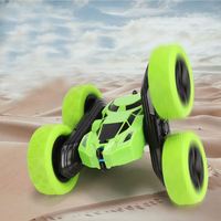 Threeking - Coches de Acrobacias a Control Remoto con Luces, Conducción a Doble Cara, Giros de 360 Grados, Juguete Giratorio, Regalos