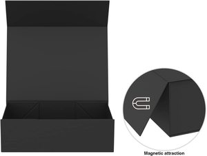 Bán buôn sang trọng bespoke biểu tượng tùy chỉnh cứng nhắc các tông từ giấy Quà Tặng gấp hộp với Ribbon đóng cửa cho váy cưới - Product Image 4