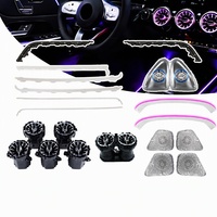 Kit d'éclairage d'ambiance LED pour voiture, 64 couleurs, éclairage d'ambiance intérieur pour Mercedes-Benz GLA W247 2020-2025, kit lumineux