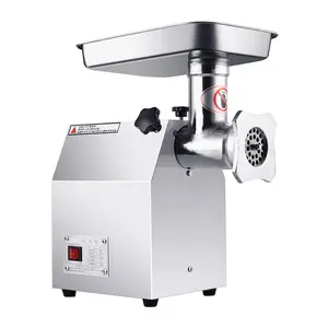 Stainless steel semi-automatic industrial meat mincer commercial electric meat grinder