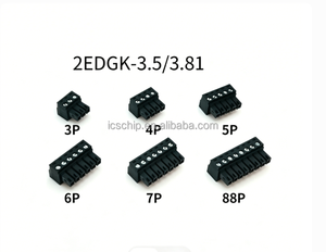 3.5MM PITCH <b>TERMINAL</b> CONNECTOR KF2EDGK Black 3.5MM Plug-in PCB <b>terminal</b> connector block 2P-24P 2EDGK-3.5MM - Product Image 4