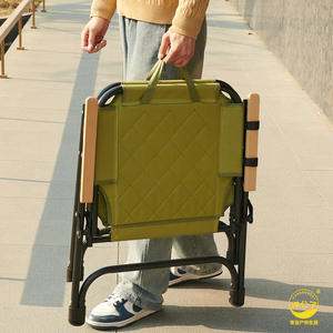 Silla Plegable Yang Gongzi, Doble Tubo Reforzado, Tipo Kermit, para Campamento, Picnic, Diseño Rectangular Plegable - Product Image 1