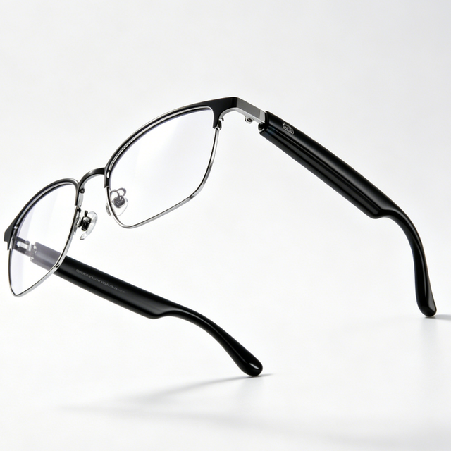 Meta AI Reality Glasses, Bone Conduction Open Ear Audio,  5.3, HD Call, UV Protection, Lightweight Smart Sunglasses