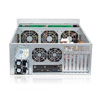 Châssis de serveur en alliage d'aluminium 4U 24 baies Hot Swap, boîtier rackable EATX, planche arrière SATA SAS, alimentation ATX CRPS 650mm en stock
