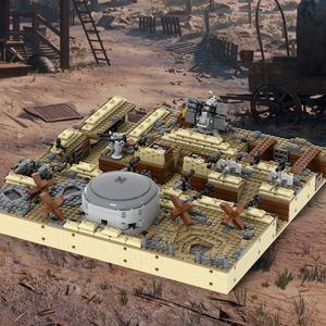 MOC5094 Bloques de Construcción de Posiciones de Artillería Antiaérea de la Segunda Guerra Mundial, Cráteres de Explosiones, Búnker, Metralla, Bazuca, Arsenal, Juguetes de Construcción para Niños - Product Image 2