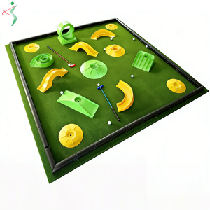 Ensemble d'obstacles de <span class=keywords><strong>golf</strong></span> durables pour enfants, <span class=keywords><strong>mini</strong></span>-équipement d'entraînement, outil de jeu intérieur/extérieur - Product Image 1