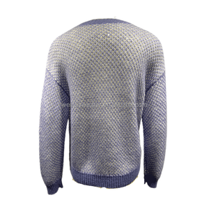 Suéter de piel de manga larga para mujer de punto grueso invierno cálido y acogedor con logotipo de marca frontal - Product Image 2