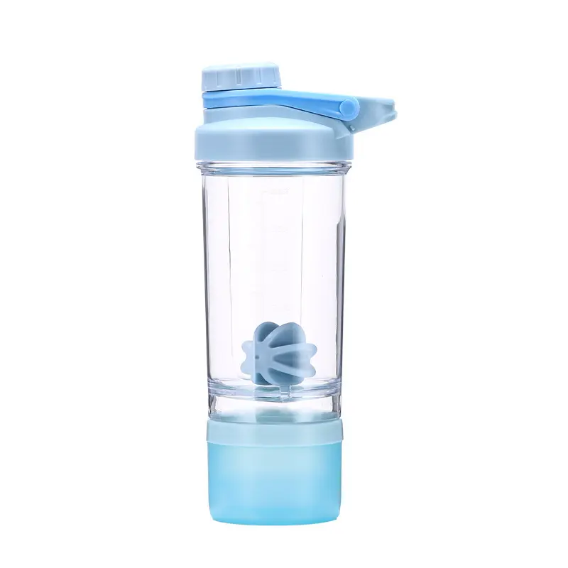 Bilink Custom Sport Bottle 400ml Plastic Blue Sports Sport Drinking Water Shaker Bottles