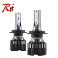 Phares LED de Mini taille, ampoules d'éclairage automobile, blanc pur, H7 H11 9005 9006 9012 H1 H3 880 881 H27 36W 4000LM, 2 pièces