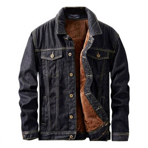 Single Breasted <b>Jeans</b> <b>Jacket</b> <b>Men</b> Slim Fit Cotton Outwear <b>Jackets</b> Spring Autumn <b>Men</b> <b>Jeans</b> <b>Jackets</b> Casual Custom Color - Product Image 1