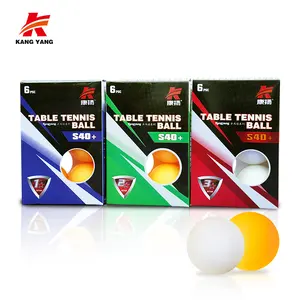 All'ingrosso Top Seller 40mm 3 stelle bianco arancio PP materiale palline da Ping Pong/palla da Ping Pong