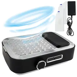 Hot Rechargeable 80W Powerful Nail Vacuum Dust Collection with 2 Reusable Filters