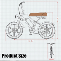 Vélo de montagne électrique pour adultes Moteur 750W Batterie 48V15AH Autonomie 30-50KM Double suspension Vélo électrique