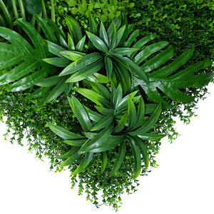 Muro de Plantas Artificiales de Simulación Personalizado para Exportación, Material de PE, Fondo de Flores para Decoración de Centros Comerciales y Exteriores, <span class=keywords><strong>Hojas</strong></span> Verdes - Product Image 2