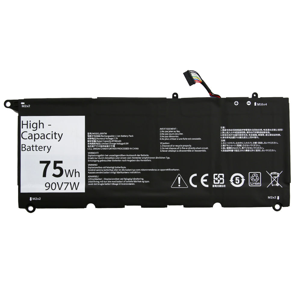90V7W for DELL XPS13-9343 9350 9360