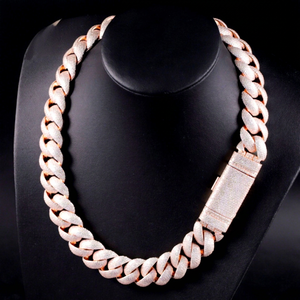 Popular Vvs Moissanite <b>Iced</b> <b>Out</b> <b>Chain</b> S925 Silver Hip Hop Style Necklace Moissanite Diamond Cuban Link Necklace for Men/Women - Product Image 1