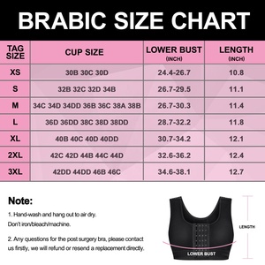 Soutien-gorge de compression post-chirurgical pour femmes, fermeture avant, gaine amincissante, pour post-opératoire, augmentation mammaire, mastectomie, ou après <span class=keywords><strong>cancer</strong></span> du sein - Product Image 6