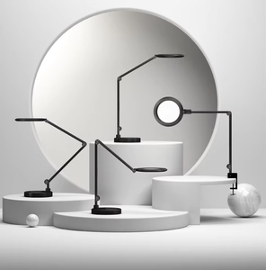 16 Wát kim loại màu đen Đèn bàn cho sinh viên điều khiển cảm ứng Folding Side ánh sáng Bộ nhớ/thời gian Chức năng Battery Powered E26 cơ sở AC - Product Image 3