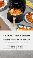 Friteuse à air multifonction de qualité supérieure avec écran LED, minuterie et température réglables, idéale pour la cuisine