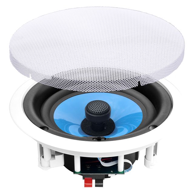 DIBEISI Hot Sales 6.5'' Frame Coaxial Ceiling Speaker with Magnetic Grill Ceiling Speaker Use for Home Hotel Indoor Places